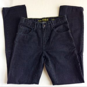 Gap Kids 1969 Black Slim Straight Jeans Sz 16 NEW